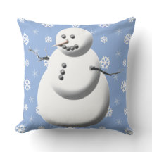 Feriado Azul E Branco De Inverno Snowman