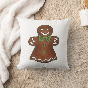 Almofada Feriado de Biscoito de Natal da Mulher