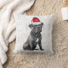 Almofada Feriado de Natal do Cane Corso