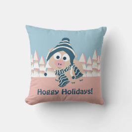 Almofada Feriados Hoggy! Porco Inverno