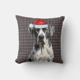 Almofada Férias de Natal da Xadrez Sazonal de Cachorro Gran