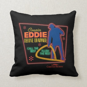 Almofada Férias de Natal Primo Eddie Neon Sinal