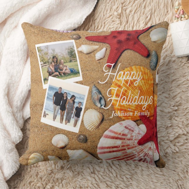 Almofada férias de Verão náuticas costeiras do oceano tropi (Cobertor)