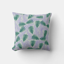 Fern roxo verde deixa padrão de flores retrô 70s