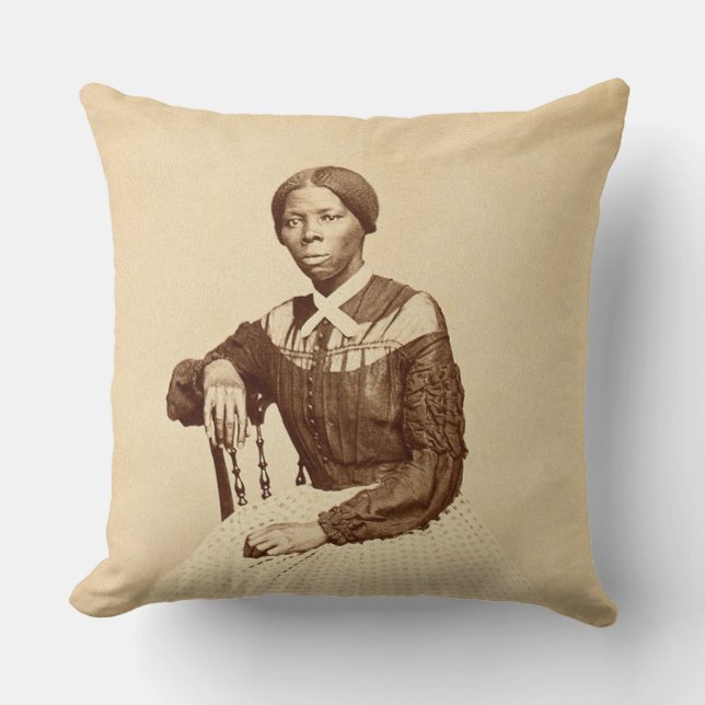 Almofada Ferrovia Subterrânea Abolicionista Harriet Tubman (Frente)