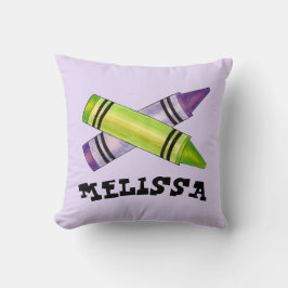 Almofada Festa de aniversário Infantil Roxo Verde