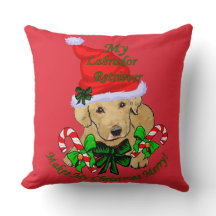 Festa de Natal de Puppy com Laboratório Amarelo