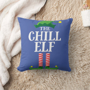 Almofada Festa de Natal do Grupo Familiar Chill Elf Matchin