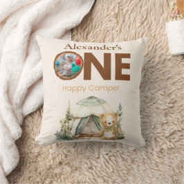 Almofada Festa de primeiro aniversario do Boho One Happy