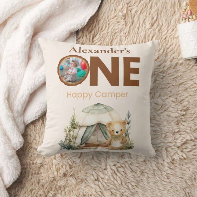 Almofada Festa de primeiro aniversario do Boho One Happy (Cobertor)