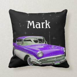 Almofada Festança clássica roxa do aniversário do carro do