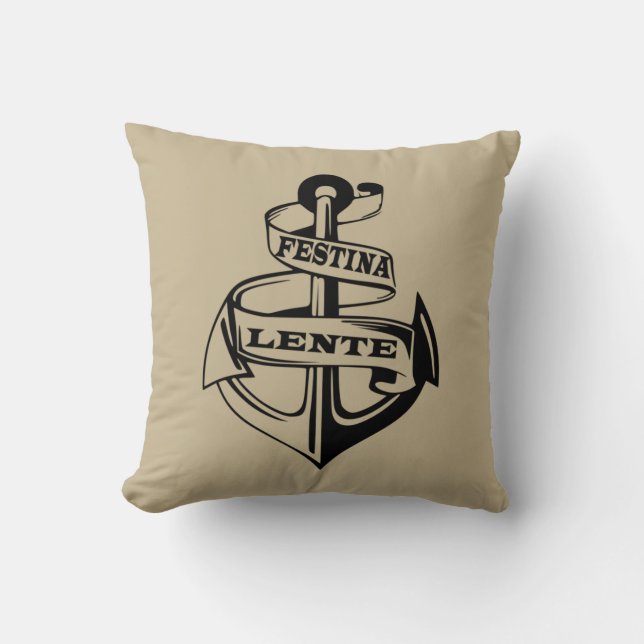 Almofada Festina lente (Frente)