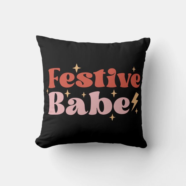Almofada Festive Babe Groovy (Frente)