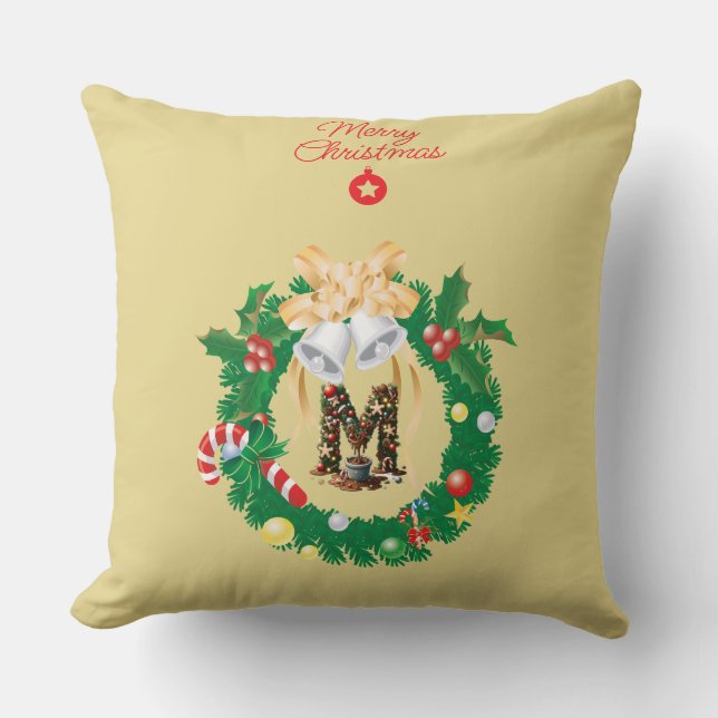 Almofada Festive Faves Cozy Throw Pillow (Frente)