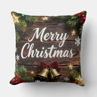 Almofada Festive Merry Christmas Holiday Pillow