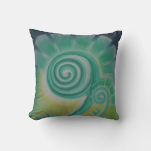 Almofada Fiddle Fern Energy Pastel Art Travesseiro decorati