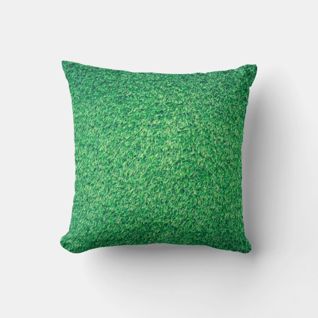 Almofada Field grass green lawn texture (Frente)