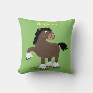 Almofada Figura de desenho animado de corte Clydesdale