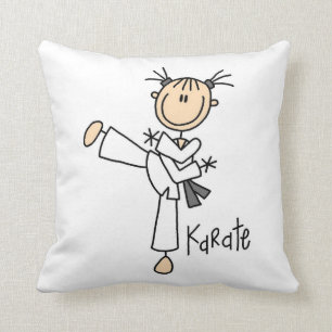 Almofada Figura t-shirt e presentes da vara do karaté da