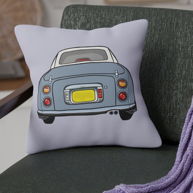 Almofada Figuras Cute Lapis Cinza Figaro Car Lilac (Fun lapis grey figgy on a lilac pillow perfect for your car or home)