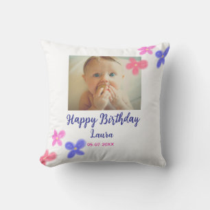 Almofada Filhos bebês primeiro aniversario adicionar nome d