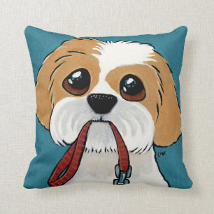 Almofada Filhote de cachorro de Shih Tzu na ilustração az