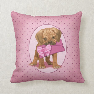 Almofada Filhote de cachorro e embreagem de Puggle