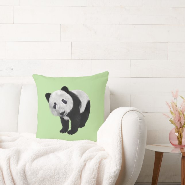 Almofada Filhote de Panda Verde (Sofá)
