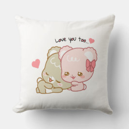 Almofada filhotes de açúcar fofo