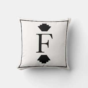 Almofada Finais de Deco de Arte Clássica Moderna Monogram