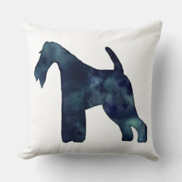 Almofada Fio Fox Terrier Black Watercolor Silhouket