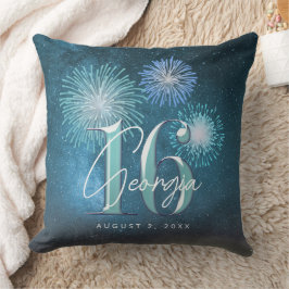 Almofada Fireworks Sweet 16 Teal ID984