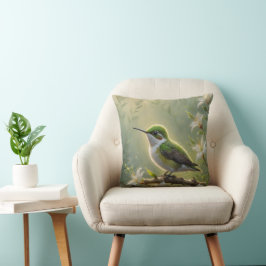 Almofada First Light Kin Hummingbird Throw Pillow