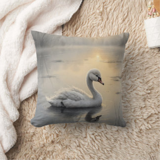 Almofada First Light Kin Swan Throw Pillow