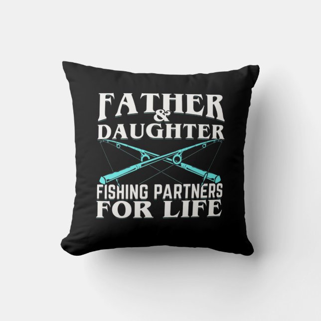 Almofada Fisher Father And Daughter Fishing Partner (Frente)