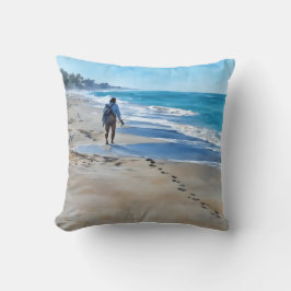 Almofada Fisherman on Turtle Beach Pillow
