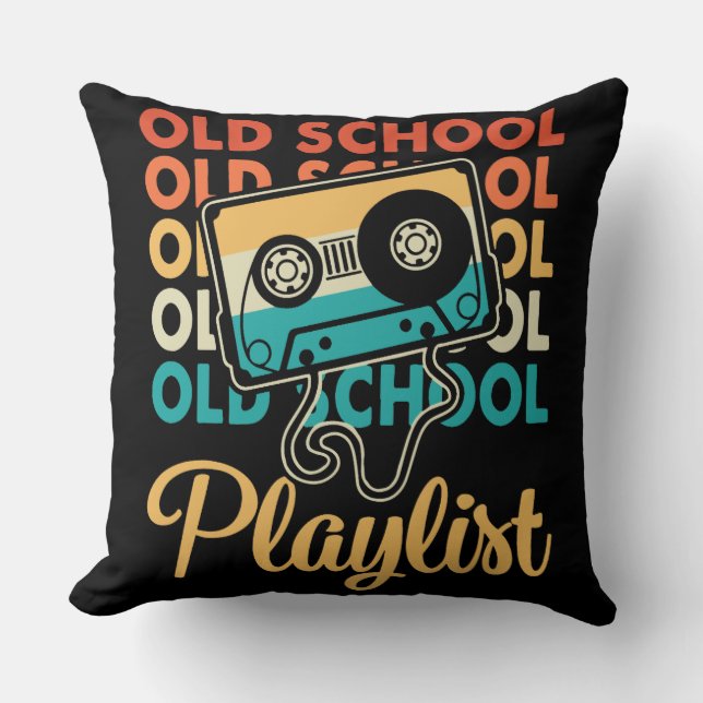 Almofada Fita Cassete Old School Design Retro (Frente)
