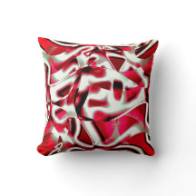 Fita curvada sobreposta em vermelho vívido