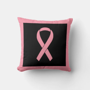 Almofada Fita rosa de sensibilização do Cancer da mama em p