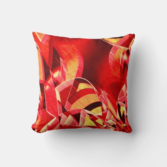 Almofada Fita vermelha cratada que simula o movimento (Frente)