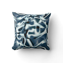 Fitas curvas sobrepostas, tons cromados em azul