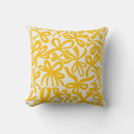 Almofada Fitas e laços Coquette amarelo dourado