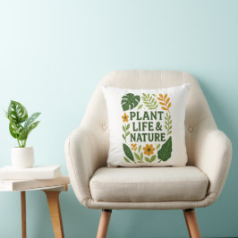 Almofada Fitossanidade e Natureza - Design botânico