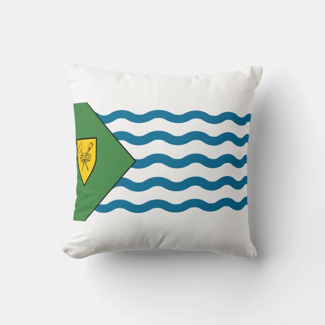 Almofada Flag of Vancouver, British Columbia Throw Pillow (Frente)
