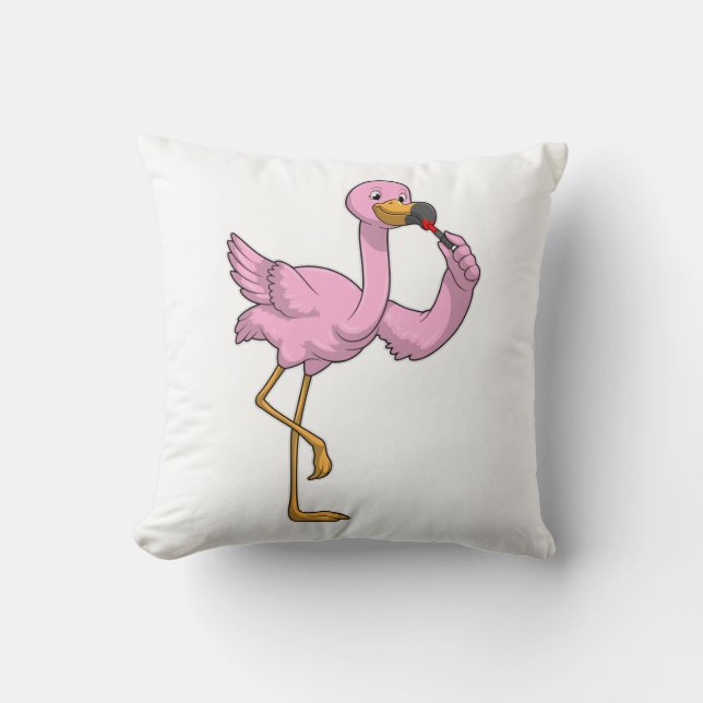 Almofada Flamingo com Lipstick (Frente)