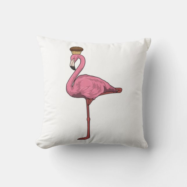 Almofada Flamingo com Muffin (Frente)