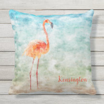 Flamingo Cor-de-Água Rosa | Praia Tropical