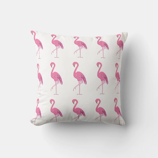 Almofada Flamingo cor-de-rosa bonito (Frente)