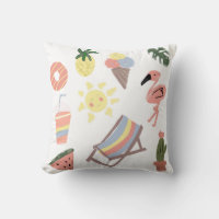 Flamingo de Verão Desenhos à Mão