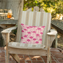 Flamingo Desenhado à Mão Retro | Padrão Tropical R